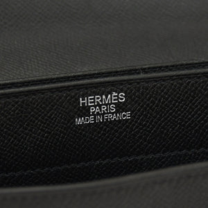 HERMES エルメス Kelly Dépêches 38 ケリーデペッシュ 38 ブリーフケース ヴォーエプソン ブラック ◻︎L刻印 SV金具 2008年製 美品 中古 4a001433