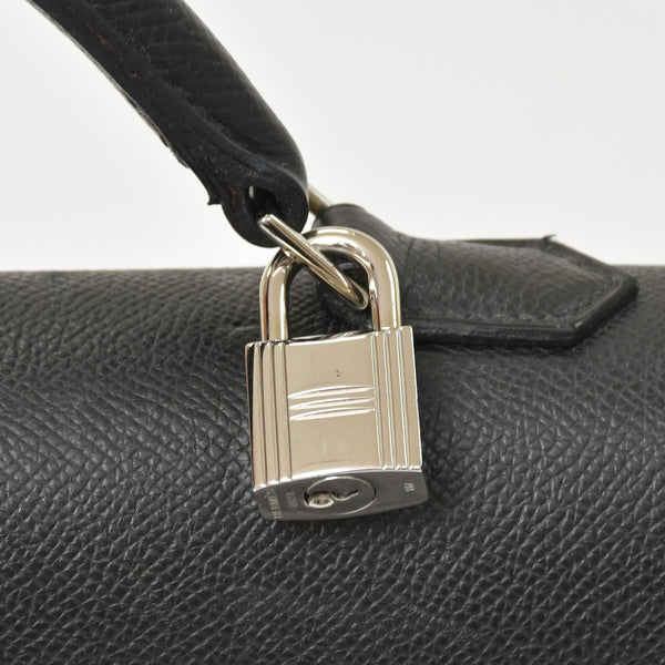 HERMES エルメス Kelly Dépêches 38 ケリーデペッシュ 38 ブリーフケース ヴォーエプソン ブラック ◻︎L刻印 SV金具 2008年製 美品 中古 4a001433