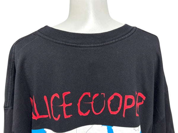 極美品 ALICE COOPER アリスクーパー VINTAGE ヴィンテージ 1996 SUMMER TOUR 半袖Tシャツ サイズXL プリント ブラック 中古 4b001433