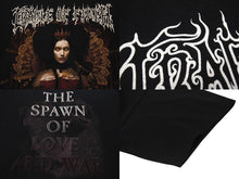 画像をギャラリービューアに読み込む, 極美品 CRADLE OF FILTH クレイドル オブ フィルス THE SPAWN OF LOVE AND WAR VINTAGE ヴィンテージ Tシャツ サイズL ブラック 中古 4b001435