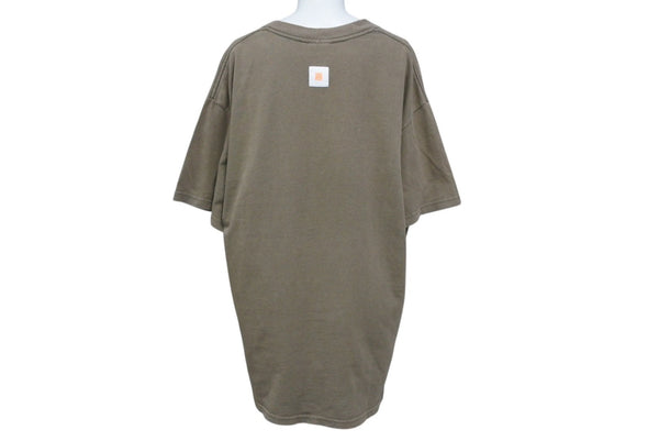 GOOD ENOUGH Dog All Over Pattern Short Sleeve T-Shirt Dog 90s Brown Back Patch Cotton Good Condition Used 4b001440