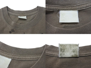 GOOD ENOUGH Dog All Over Pattern Short Sleeve T-Shirt Dog 90s Brown Back Patch Cotton Good Condition Used 4b001440