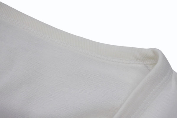 VISVIM DOUBLE SCOOP HENLEY Henley neck short sleeve T-shirt 0112105009007 White Size 3 Good Condition Used 4b001442