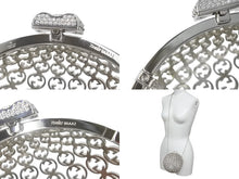 画像をギャラリービューアに読み込む, 新品未使用 GUCCI グッチ GGラウンドメタル ショルダーバッグ 734867 9AAA2 インターロッキング ラインストーン 中古 4b001449