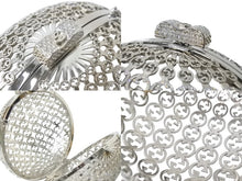 画像をギャラリービューアに読み込む, 新品未使用 GUCCI グッチ GGラウンドメタル ショルダーバッグ 734867 9AAA2 インターロッキング ラインストーン 中古 4b001449