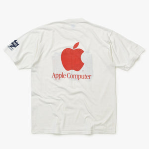 Apple 半袖Tシャツ トップス クールネック カットソー プリント ホワイト 美品 中古 4b014084
