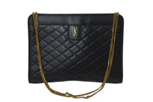 Load image into Gallery viewer, SAINTLAURENT PARIS サンローラン チェーンショルダーバッグ ウォレット377828 レザー ブラック 美品 中古 4b001475