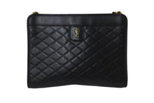 Load image into Gallery viewer, SAINTLAURENT PARIS サンローラン チェーンショルダーバッグ ウォレット377828 レザー ブラック 美品 中古 4b001475