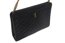 Load image into Gallery viewer, SAINTLAURENT PARIS サンローラン チェーンショルダーバッグ ウォレット377828 レザー ブラック 美品 中古 4b001475