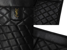 Load image into Gallery viewer, SAINTLAURENT PARIS サンローラン チェーンショルダーバッグ ウォレット377828 レザー ブラック 美品 中古 4b001475