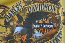 画像をギャラリービューアに読み込む, Harley Davidson ハーレーダビットソン ヴィンテージ 半袖Tシャツ American Tradition コットン イエロー サイズXL 美品 中古 4b001490