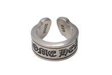 画像をギャラリービューアに読み込む, CHROME HEARTS クロムハーツ ラージ スクロースラベル リング 18号 重量約18.4g シルバー925 美品 中古 4b001499