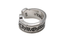 画像をギャラリービューアに読み込む, CHROME HEARTS クロムハーツ ラージ スクロースラベル リング 18号 重量約18.4g シルバー925 美品 中古 4b001499