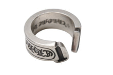 画像をギャラリービューアに読み込む, CHROME HEARTS クロムハーツ ラージ スクロースラベル リング 20.5号 重量約23.5g シルバー925 美品 中古 4b001501