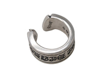 画像をギャラリービューアに読み込む, CHROME HEARTS クロムハーツ ラージ スクロースラベル リング 14号 重量約15.1g シルバー925 美品 中古 4b001502