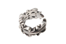 画像をギャラリービューアに読み込む, CHROME HEARTS クロムハーツ ダブルフローラルクロスリング 指輪 サイズ19号 重量約15.6g シルバー925 美品 中古 4c001507