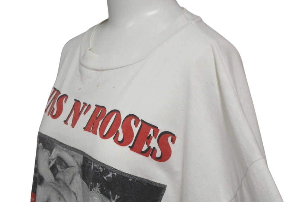 VINTAGE ヴィンテージ 80's GUNS N' ROSSES ガンズアンドローゼス Live ?!*@ Like A Suicide 半袖Tシャツ 美品 中古 4b001536