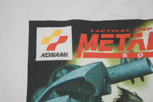画像をギャラリービューアに読み込む, VINTAGE ヴィンテージ METAL GEAR SOLID メタルギアソリッド 半袖Ｔシャツ ホワイト コナミ 1998年 ゲーム プリント サイズXL 良品 中古 4b001546