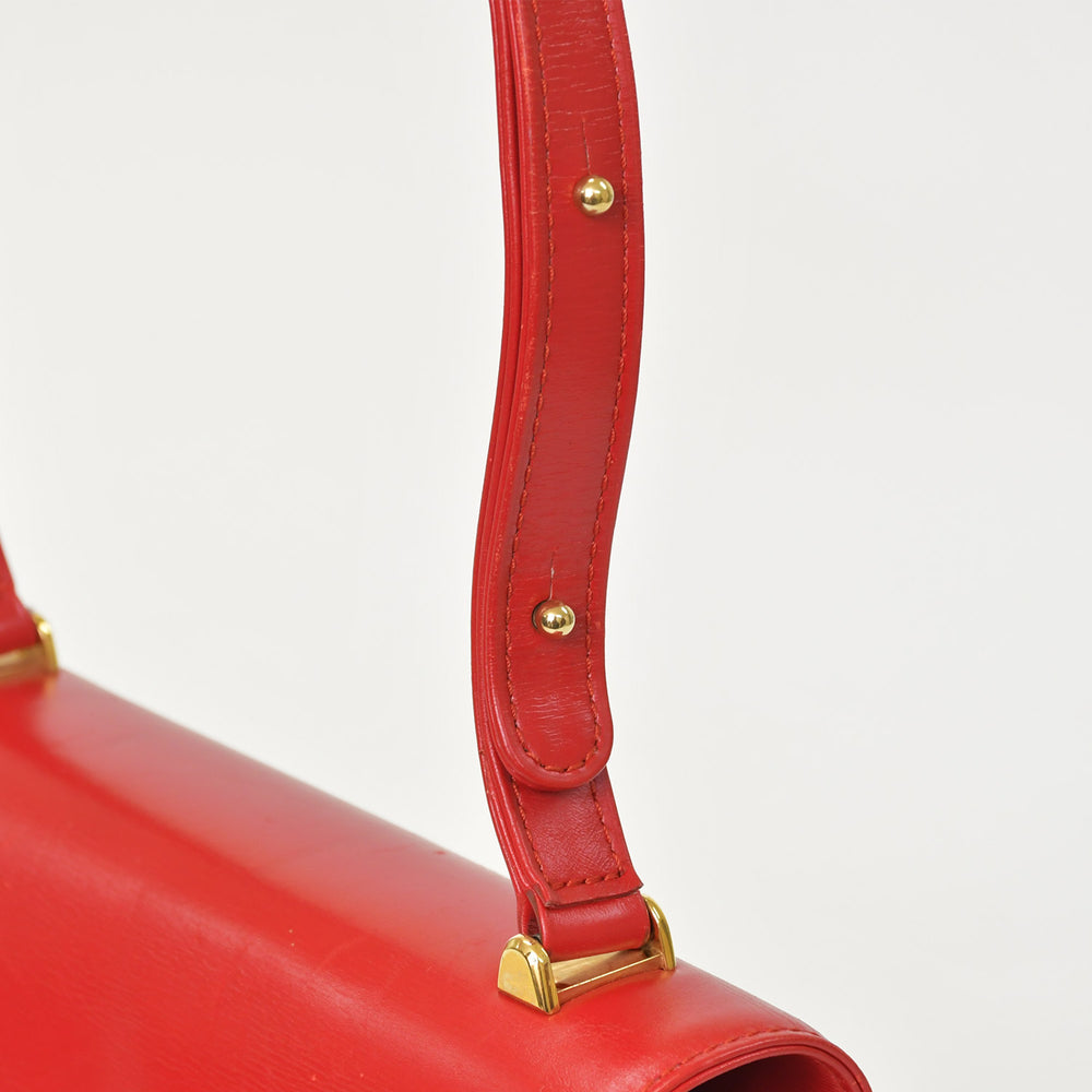 LOUIS VUITTON ルイヴィトン オペラ スパルタ ショルダーバッグ ハンドバッグ レッド ルージュ M63947 ゴールド金具 良品 中古 4a001562