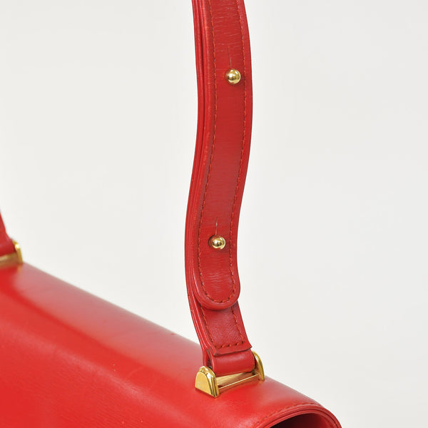 LOUIS VUITTON ルイヴィトン オペラ スパルタ ショルダーバッグ ハンドバッグ レッド ルージュ M63947 ゴールド金具 良品 中古 4a001562