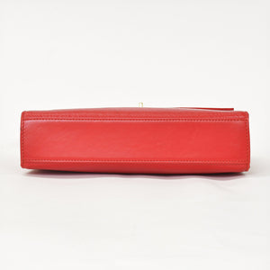 LOUIS VUITTON ルイヴィトン オペラ スパルタ ショルダーバッグ ハンドバッグ レッド ルージュ M63947 ゴールド金具 良品 中古 4a001562