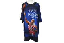 画像をギャラリービューアに読み込む, 極美品 VINTAGE ヴィンテージ Dennis Rodman デニスロッドマン 半袖Ｔシャツ ダークネイビー ブルー 1997年 バスケ NBA サイズXL 中古 4b001571