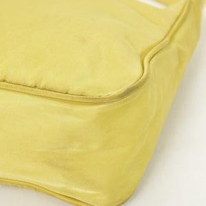 PRADA プラダ Hand Bag ハンドバッグ ミニハンドバッグ ポーチ ナイロン MV519 イエロー 美品 中古 4a001578