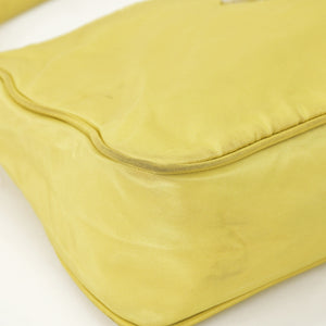 PRADA プラダ Hand Bag ハンドバッグ ミニハンドバッグ ポーチ ナイロン MV519 イエロー 美品 中古 4a001578