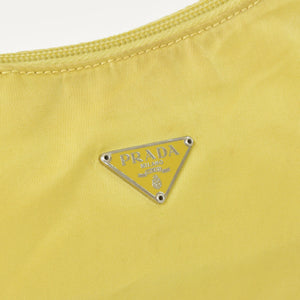 PRADA プラダ Hand Bag ハンドバッグ ミニハンドバッグ ポーチ ナイロン MV519 イエロー 美品 中古 4a001578