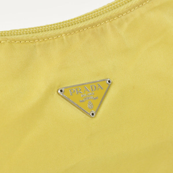 PRADA プラダ Hand Bag ハンドバッグ ミニハンドバッグ ポーチ ナイロン MV519 イエロー 美品 中古 4a001578