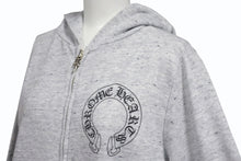 画像をギャラリービューアに読み込む, CHROME HEARTS クロムハーツ MATTY BOY マッティボーイ ジップアップフーディー パーカー サイズS ホースシュー グレー 良品 中古 4b001580