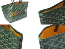 画像をギャラリービューアに読み込む, GOYARD ゴヤール × MASTERMIND マスターマインド サンルイPM トートバッグ No.091 LOVELESS限定 ラブレス グリーン 美品 中古 4b001589