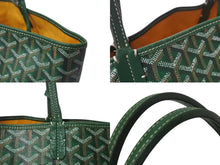 画像をギャラリービューアに読み込む, GOYARD ゴヤール × MASTERMIND マスターマインド サンルイPM トートバッグ No.091 LOVELESS限定 ラブレス グリーン 美品 中古 4b001589