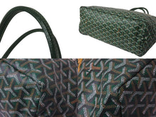 画像をギャラリービューアに読み込む, GOYARD ゴヤール × MASTERMIND マスターマインド サンルイPM トートバッグ No.091 LOVELESS限定 ラブレス グリーン 美品 中古 4b001589