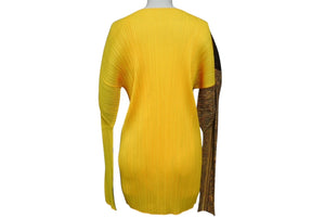 極美品 ISSEY MIYAKE イッセイミヤケ PLEATSPLEASE プリーツプリーズ カットソー PP04-JK702 サイズ3 森村泰昌 96AW ゲストアーティスト 中古 4b001591