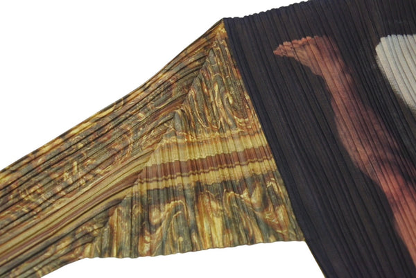 極美品 ISSEY MIYAKE イッセイミヤケ PLEATSPLEASE プリーツプリーズ カットソー PP04-JK702 サイズ3 森村泰昌 96AW ゲストアーティスト 中古 4b001591