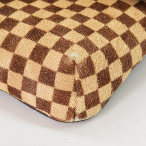 LOUIS VUITTON ルイヴィトン ダミエソバージュ ガゼル クロスボディーバッグ M92130 ハラコ ブラウン 美品 中古 4a001594