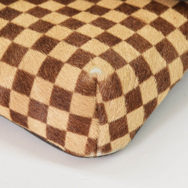 LOUIS VUITTON ルイヴィトン ダミエソバージュ ガゼル クロスボディーバッグ M92130 ハラコ ブラウン 美品 中古 4a001594