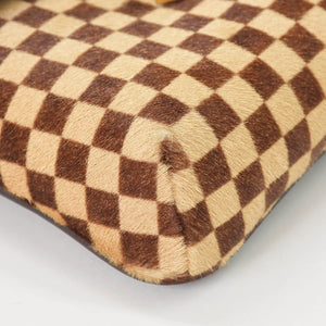 LOUIS VUITTON ルイヴィトン ダミエソバージュ ガゼル クロスボディーバッグ M92130 ハラコ ブラウン 美品 中古 4a001594
