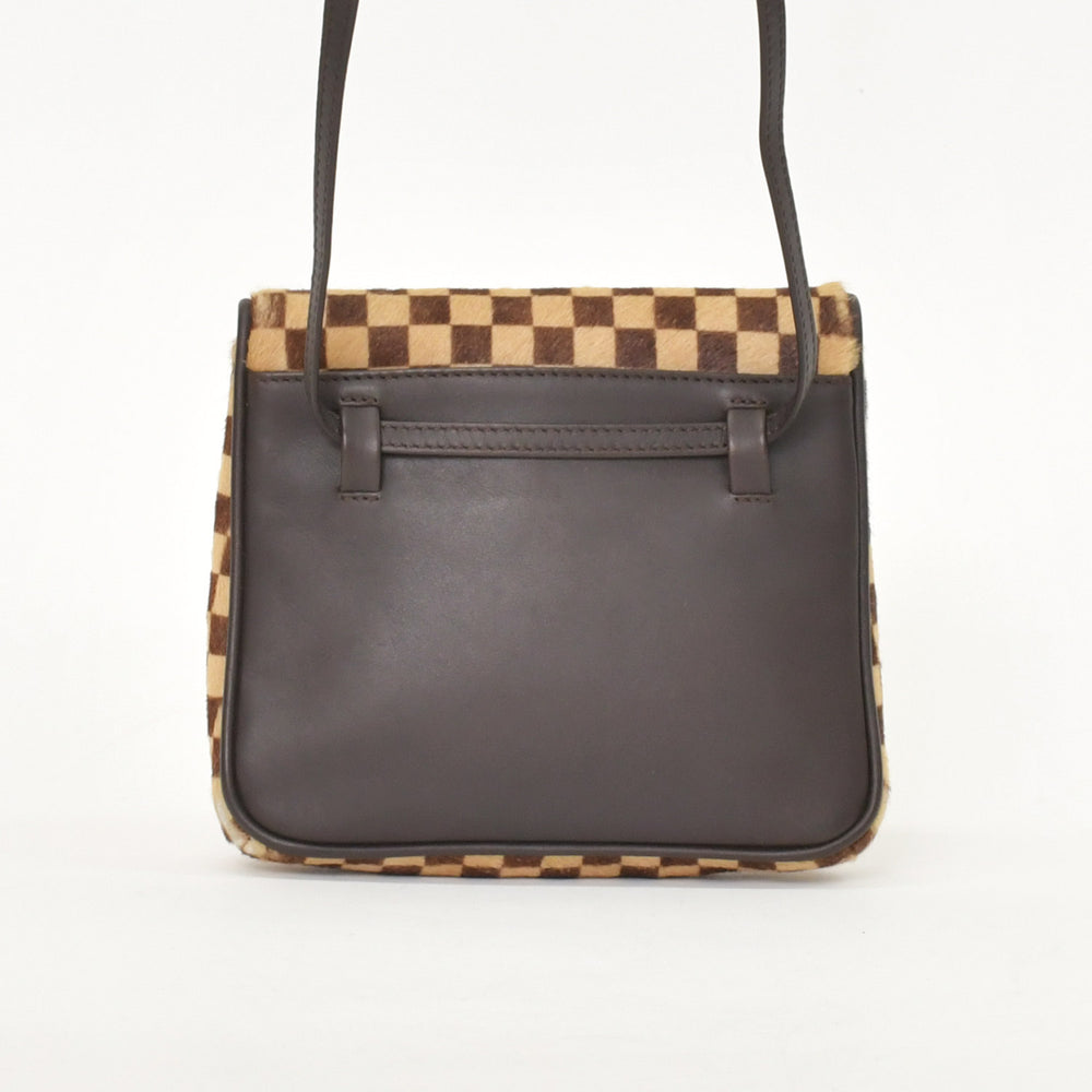 LOUIS VUITTON Damier Sauvage Gazelle Crossbody Bag M92130 Haraco Brown Good Condition Used 4a001594