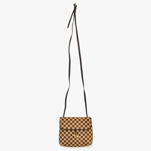 LOUIS VUITTON ルイヴィトン ダミエソバージュ ガゼル クロスボディーバッグ M92130 ハラコ ブラウン 美品 中古 4a001594