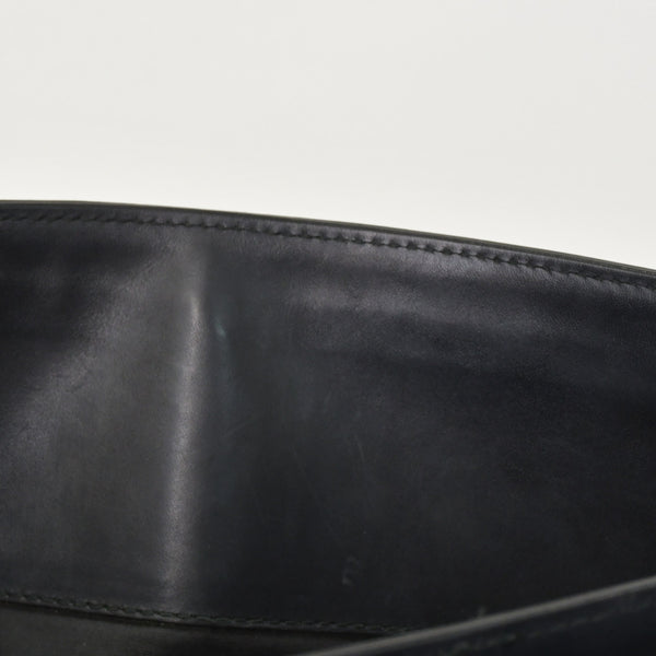 BOTTEGAVENETA ボッテガヴェネタ イントレチャート ビジネスバッグ ブリーフケース 113095 B03055888T ブラック フラップ 美品 中古 4a001606