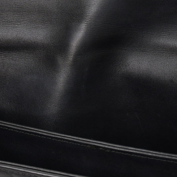 BOTTEGAVENETA ボッテガヴェネタ イントレチャート ビジネスバッグ ブリーフケース 113095 B03055888T ブラック フラップ 美品 中古 4a001606