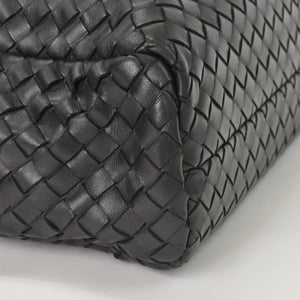 BOTTEGAVENETA ボッテガヴェネタ イントレチャート ビジネスバッグ ブリーフケース 113095 B03055888T ブラック フラップ 美品 中古 4a001606