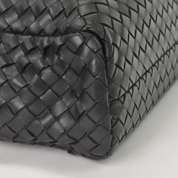 BOTTEGAVENETA ボッテガヴェネタ イントレチャート ビジネスバッグ ブリーフケース 113095 B03055888T ブラック フラップ 美品 中古 4a001606