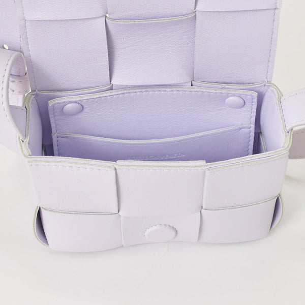 極美品 BOTTGA VENETA ボッテガヴェネタ カセット マキシ イントレチャート Shoulder Bag ショルダーバッグ 666688 VMAY1 9009 中古 4a001611