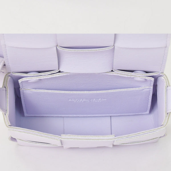 極美品 BOTTGA VENETA ボッテガヴェネタ カセット マキシ イントレチャート Shoulder Bag ショルダーバッグ 666688 VMAY1 9009 中古 4a001611
