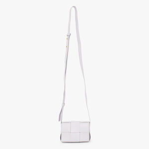 極美品 BOTTGA VENETA ボッテガヴェネタ カセット マキシ イントレチャート Shoulder Bag ショルダーバッグ 666688 VMAY1 9009 中古 4a001611