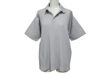 画像をギャラリービューアに読み込む, HOMME PLISSE ISSEY MIYAKE オムプリッセ イッセイミヤケ プリーツスキッパーシャツ HP55JM330 サイズ2 グレー 美品 中古 4b001612