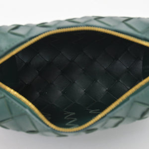 BOTTEGAVENETA ボッテガヴェネタ MINI LOOP ミニ ループ カメラバッグ ショルダーバッグ 723547 イントレチャート グリーン 美品 中古 4a001615